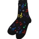 Multi Notes Socks Purple