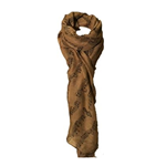 Lightweight Sheet Music Print Scarf Beige