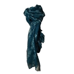Lightweight Sheet Music Print Scarf Teal