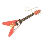 Flying-V Electric Guitar Ornament